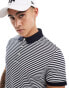 Фото #1 товара Tommy Hilfiger 1985 slim polo shirt in navy and white stripe