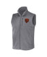 ფოტო #3 პროდუქტის Men's NFL x Darius Rucker Collection by Gray Chicago Bears Polar Fleece Full-Zip Vest