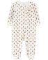 Фото #9 товара Baby Floral 2-Way Zip Cotton Sleep & Play Pajamas NB
