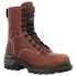 Фото #2 товара Rocky Rams Horn Logger 9 Inch Waterproof Composite Toe Work Mens Brown Work Saf