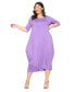 Фото #1 товара Plus Size Evelyn Bubble Hem Pocket Dress