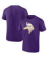 Фото #1 товара Men's Purple Minnesota Vikings Chrome Dimension T-shirt