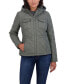 ფოტო #2 პროდუქტის Women's Junior's Quilted Jacket with Hood