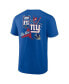 Фото #2 товара Men's Royal New York Giants Split Zone T-Shirt