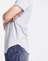 Sixth June regular rounded hem t-shirt in light blue