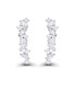 Cubic Zirconia Multi Shape Ear Climbers in Sterling Silver