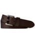 ფოტო #1 პროდუქტის Men's Signature Pony Leather Belt