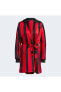 jacquard jersey dres kadın kırmızı siyah kadın elbise IC6630