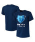 Фото #1 товара Men's NBA x Naturel Navy Memphis Grizzlies No Caller ID T-shirt