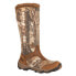 Rocky Retraction SideZip Snake Camo Round Toe Pull On Mens Brown Casual Boots R