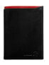 Фото #3 товара Мужской бумажник для нагрудного кармана кожаный черный вертикальный без застежки Factory Price Portfel-CE-PR-D1072-VT.94-niebieski