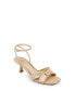 ფოტო #1 პროდუქტის Women's Valarie Square Toe Kitten Heel Evening Sandals