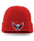 ფოტო #1 პროდუქტის Men's Red Washington Capitals Core Primary Logo Cuffed Knit Hat