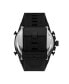 ფოტო #3 პროდუქტის Men's Mega Chief Black Silicone Strap Watch 51mm