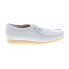 Clarks Wallabee 26166299 Mens White Oxfords & Lace Ups Casual Shoes 11