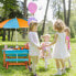 Фото #3 товара Детская мебель Relaxdays Kindersitzgruppe Garten mit Sonnenschirm - Садовый комплект для детей с зонтом