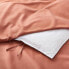 Фото #3 товара Full/Queen Heavyweight Linen Blend Duvet Cover & Sham Set Terracotta - Casaluna