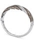 Chocolate & Vanilla Diamond Swirl Bangle Bracelet (5-1/3 ct. t.w.) in 14k White Gold 6.75 inches - фото #2