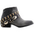 Фото #1 товара Circle G by Corral Studded Round Toe Cowboy Booties Womens Black Casual Boots Q5