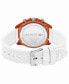 ფოტო #3 პროდუქტის Men's Neoheritage Chronograph White Silicone Strap Watch 42mm