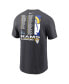 Men's Anthracite Los Angeles Rams Super Bowl LVI Champions Roster T-shirt