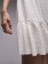 Фото #3 товара Topshop crochet mini swing sun dress in ivory