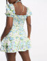 Фото #2 товара The Frolic tiered mini skirt co-ord in vintage bloom floral