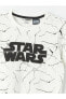 Фото #5 товара Пижама для мальчиков LCW Kids Star Wars Bisiklet Yaka с коротким рукавом, с шортами