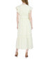 Фото #2 товара Women's Pintuck-Trim Flutter-Sleeve Dress