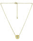 Фото #3 товара Giani Bernini cubic Zirconia Star Disc Pendant Necklace, 16" + 2" extender, Created for Macy's