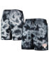 ფოტო #1 პროდუქტის Men's Black New York Knicks Fleece Tie-Dye Shorts
