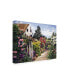 Фото #2 товара David Lloyd Glover Rose House Garden Wall Canvas Art - 37" x 49"