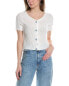 70/21 Textured Crop Top Women's White Os - фото #1