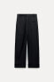 Zw collection trousers with turn-up hems