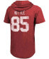 Фото #2 товара Men's George Kittle Heathered Scarlet San Francisco 49Ers Name Number Tri-Blend Hoodie T-shirt