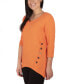 Фото #5 товара Women's Plus Size Button Detail Ribbed Tunic