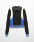 ფოტო #2 პროდუქტის Women's Zipper Detail Ribbed Sweater