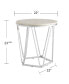 Фото #4 товара Lunia Faux Stone Round Side Table