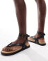 Фото #1 товара French Connection footbed sandals in black