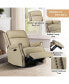 Фото #17 товара Amos Vintage-like Genuine Leather Recliner with Tufted Design