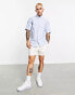 Fred Perry short sleeve oxford shirt in light blue Lgiht Blue, 2XL - фото #8