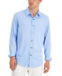 Фото #1 товара Men's Regular-Fit Supima Cotton Birdseye Shirt, Created for Macy's