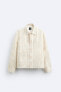 Striped cotton - linen jacket