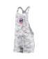 Фото #3 товара Women's Gray Chicago Cubs Camo Overall Romper