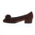 Фото #3 товара David Tate Quick Womens Brown Wide Suede Slip On Ballet Flats Shoes 9