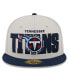 ფოტო #2 პროდუქტის Men's Stone, Navy Tennessee Titans 2023 NFL Draft On Stage 59FIFTY Fitted Hat