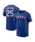 Фото #1 товара Men's Jose Leclerc Royal Texas Rangers Player Name and Number T-shirt