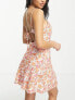 Фото #3 товара Rhythm rosa floral bias cut mini summer dress in pink