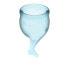 Фото #3 товара Feel Secure Menstrual Cup Light Blue Pack of 2