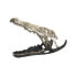 Фото #1 товара Декоративная фигура DKD Home Decor Шампанское Алюминий Темно-серый Двухцветный Крокодил (55 x 26 x 39 cm)